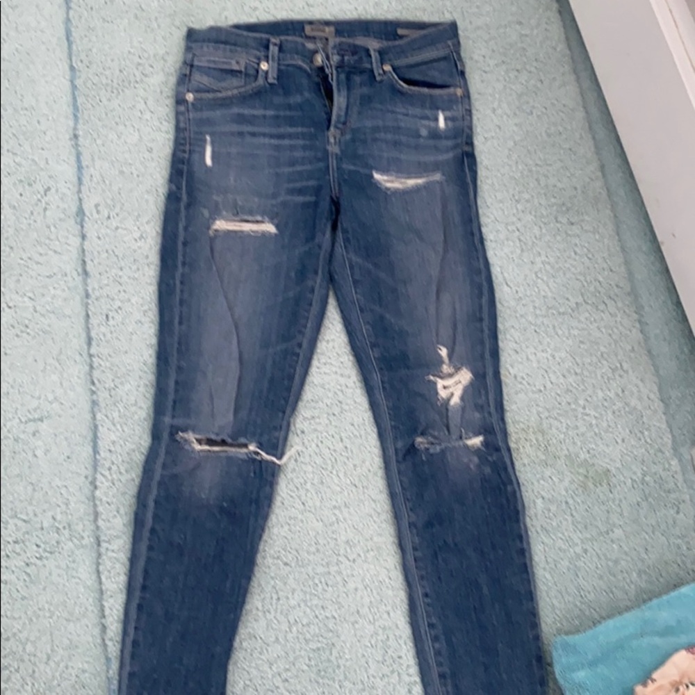 AGolde skinny ripped jeans